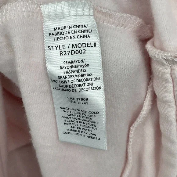 Splendid Gathered Back Hoodie Pajama Top In Ballerina Pink Size M - Picture 6 of 11